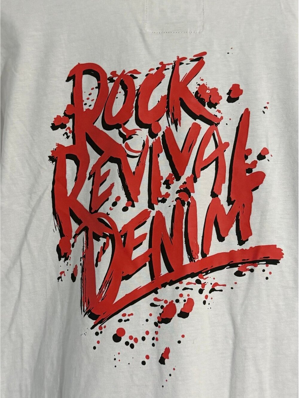 Rock revival DENIM black white shirt SIZE 2XL